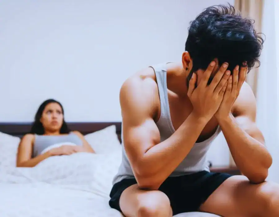Image of upset man in need of erectile dysfunction treatment Yeading
